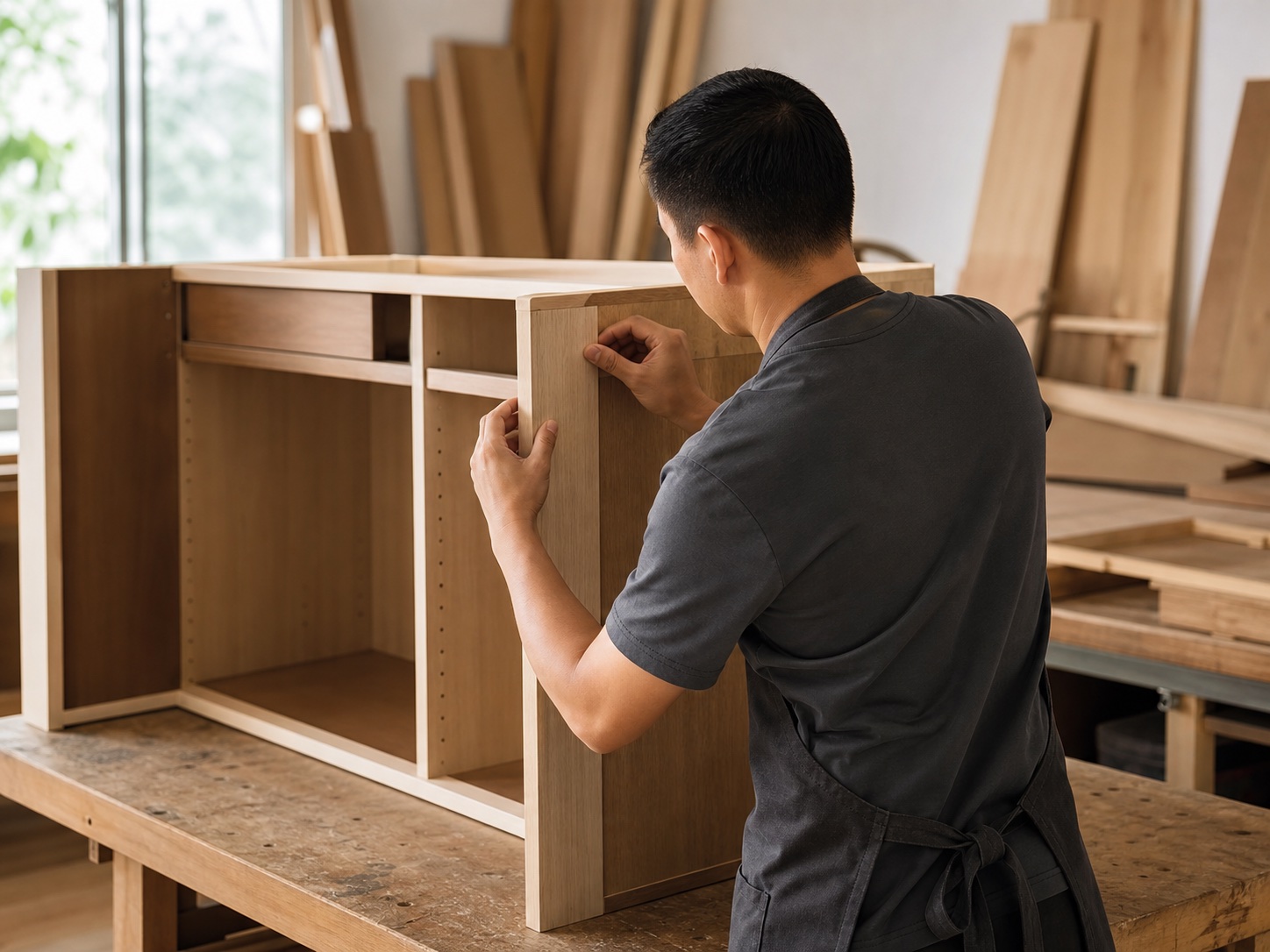 Luxury kitchen island storage
